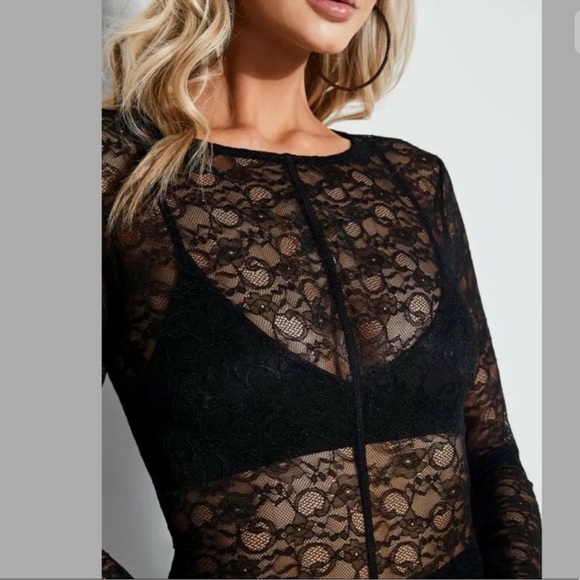 Guess Valerie sheer lace Catsuit - Picture 5 of 7